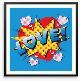 Love explosion Framed Art Print 52679290