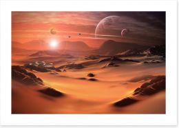 The red planet Art Print 52774334