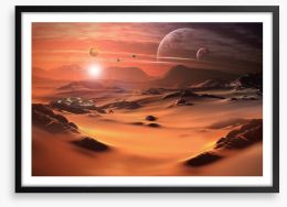 The red planet Framed Art Print 52774334
