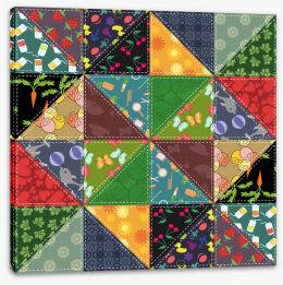 Patchwork Stretched Canvas 52915589