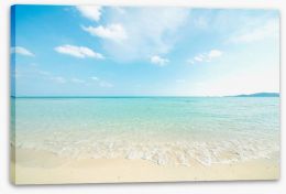 White beach ripples Stretched Canvas 53244524