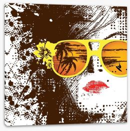 Yellow sunnies Stretched Canvas 53260087