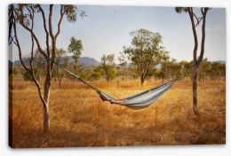 Hammock in the bush Stretched Canvas 53375682