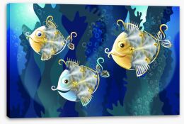 Funny fish Stretched Canvas 53385325