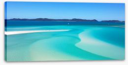 Whitehaven Beach Stretched Canvas 53528062