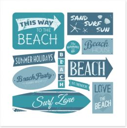 Beach House Art Print 53582374