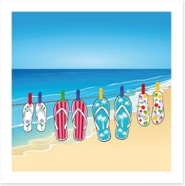 Beach days Art Print 53622722