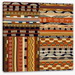Tribal patchwork Stretched Canvas 53672218