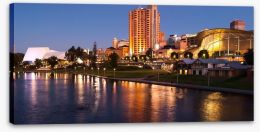 On the bank of the Torrens Stretched Canvas 53681792