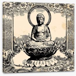 Vintage Buddha Stretched Canvas 53688915