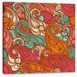 Paisley Stretched Canvas 53876306