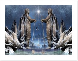 Guards of the entrance Art Print 53913641