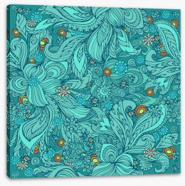 Mystic paisley Stretched Canvas 54337496