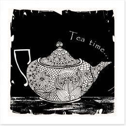It's tea time Art Print 54358941