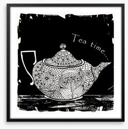 It's tea time Framed Art Print 54358941