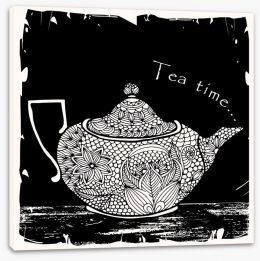 It's tea time Stretched Canvas 54358941
