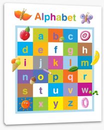 Alphabet and Numbers Stretched Canvas 54387065