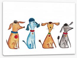 Happy dogs Stretched Canvas 54426463