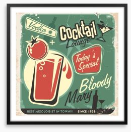 Vintage Bloody Mary Framed Art Print 54721640