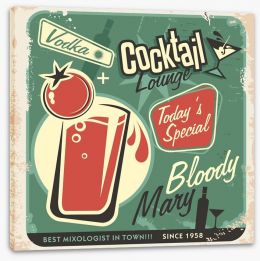 Vintage Bloody Mary Stretched Canvas 54721640