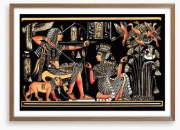 Tutankhamun hunting Framed Art Print 54731008