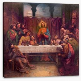 Fresco of the last supper Stretched Canvas 54772549