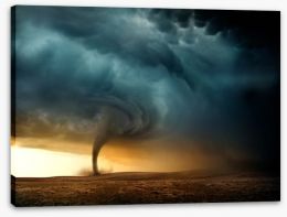 Sunset tornado Stretched Canvas 54923398