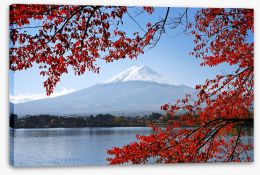 Mt. Fuji in the Autumn Stretched Canvas 55179380