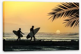 Evening surf Stretched Canvas 55261433