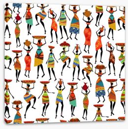 Tribal dance Stretched Canvas 55270186