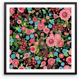 Berry blossom Framed Art Print 55270617