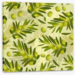 Olive branches Stretched Canvas 55270676