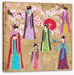 Oriental girls Stretched Canvas 55270697