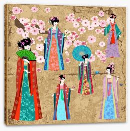 Geisha costumes Stretched Canvas 55270707