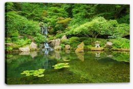Zen garden in Spring Stretched Canvas 55278784