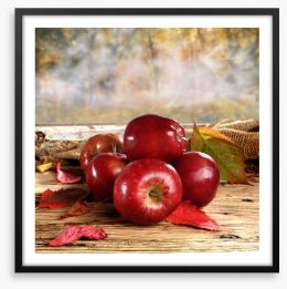 Shiny red apples Framed Art Print 55585644