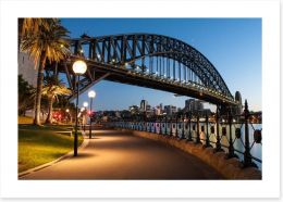 The beautiful arc of the Sydney Harbour Bridge Art Print 55652753