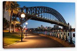 The beautiful arc of the Sydney Harbour Bridge Stretched Canvas 55652753