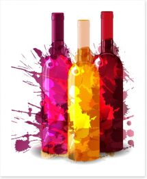 A splash of wine Art Print 55813287