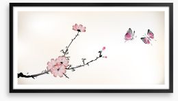 Butterfly blossom Framed Art Print 55850789