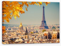Autumn light over Paris Stretched Canvas 55873344