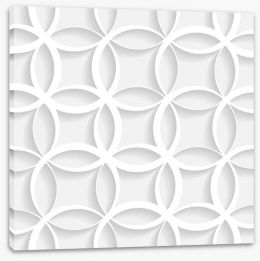 White on White Stretched Canvas 55881288