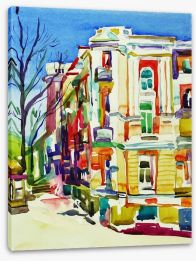 Sunny day in the city Stretched Canvas 55974065