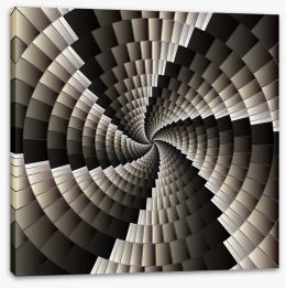 Monochrome spiral Stretched Canvas 56041401