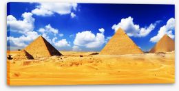 The pyramids of Giza Stretched Canvas 56065905