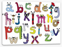 Alphabet and Numbers Stretched Canvas 56334860