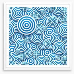 Round and round in circles Framed Art Print 56467605