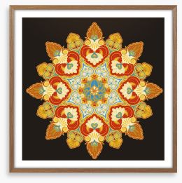 Traditional Hindu mandala Framed Art Print 56596461