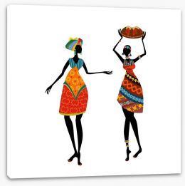 African Art Stretched Canvas 56639914