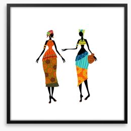 Tribal greeting Framed Art Print 56639924